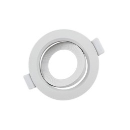 Supporto per faretto GU10 da incasso Ø75mm bianco