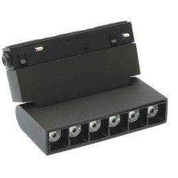 Faretto LED magnetico girevole per illuminazione da binario 6W  480Lm 3000K luce calda