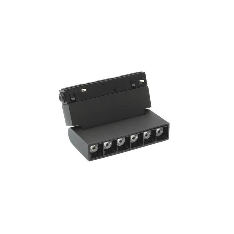 Faretto LED magnetico girevole per illuminazione da binario 6W  480Lm 3000K luce calda