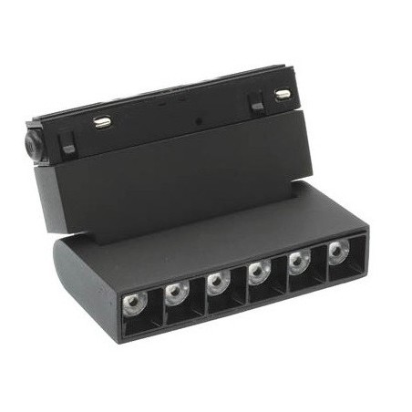 Faretto LED magnetico girevole per illuminazione da binario 6W  480Lm 3000K luce calda