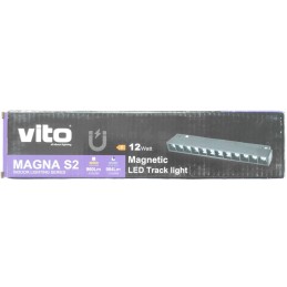 Faretto LED magnetico per illuminazione da binario 12W 984Lm 4000K luce naturale