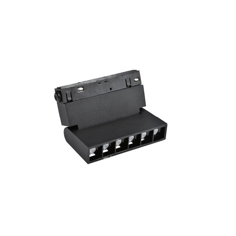 Faretto LED magnetico orientabile per illuminazione da binario 6W 492Lm 4000K luce naturale