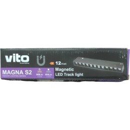 Faretto LED magnetico per illuminazione a binario 12W 960Lm 3000K luce calda