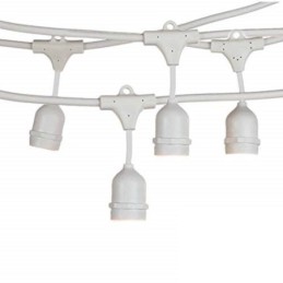 Catena di luci per esterno E27 10 metri bianca