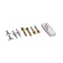 Kit faro LED dimmerabile 100W 6500K 7.000lm IP67 con pannello solare e telecomando