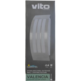 Lampada applique da parete per esterni 1xE27 315x90x100mm Vito
