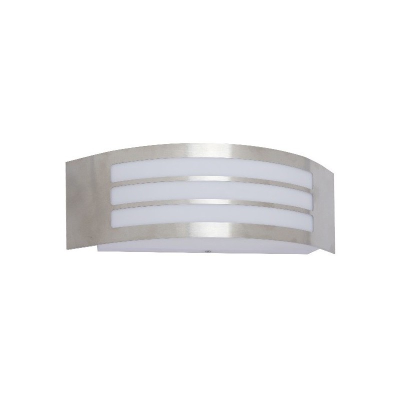 Lampada applique da parete per esterni 1xE27 315x90x100mm argento Vito