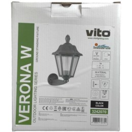 Lampada applique da parete per esterni 1xE27 280x390mm Vito