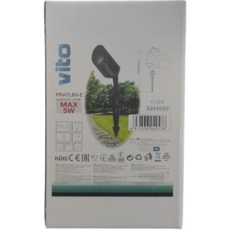 Faretto da giardino GU10 IP65 Φ60x346mm Vito