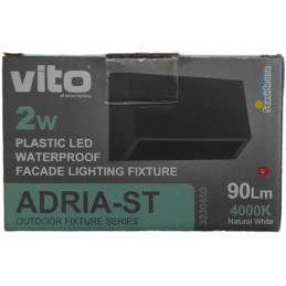 Lampada segnapasso da esterno 2W 90Lm 4000K luce naturale Vito