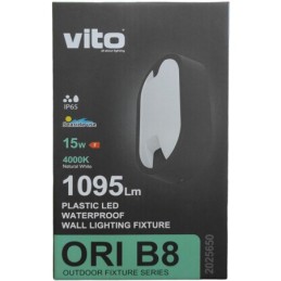 Lampada applique da esterno IP65 15W 1260Lm 4000K luce naturale
