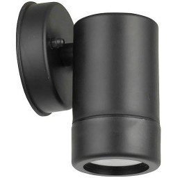 Lampada applique da esterno nera IP44 GU10 Φ80x120mm