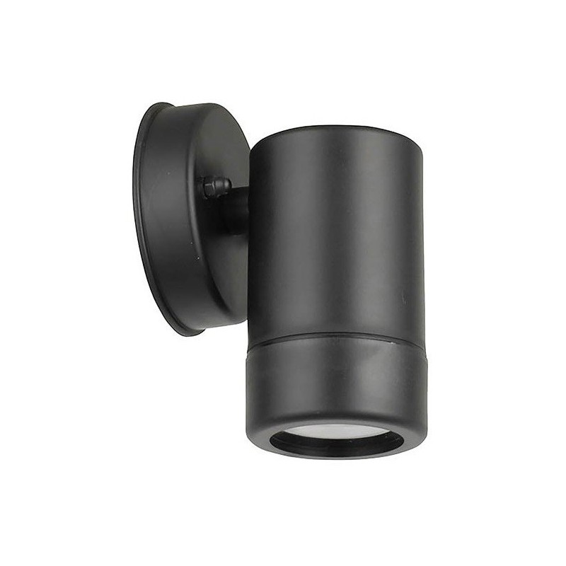 Lampada applique da esterno nera IP44 GU10 Φ80x120mm