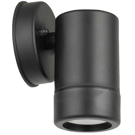 Lampada applique da esterno nera IP44 GU10 Φ80x120mm
