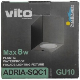 Lampada applique da esterno GU10 IP54 92x90x70mm
