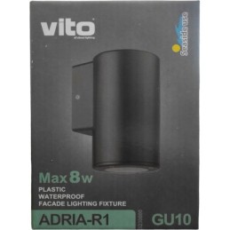 Lampada applique da esterno GU10 Φ76x148x99mm IP54