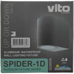 Lampada applique da esterno GU10 98x80x67mm IP44