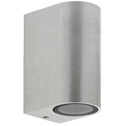 Lampada applique da esterno 2xGU10 98x145x67mm IP44 grigio
