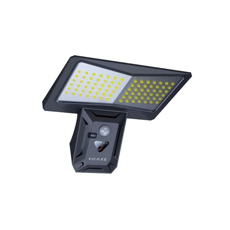 Lampada solare per esterni 4W 550Lm 6400K IP44 con sensore PIR e crepuscolare