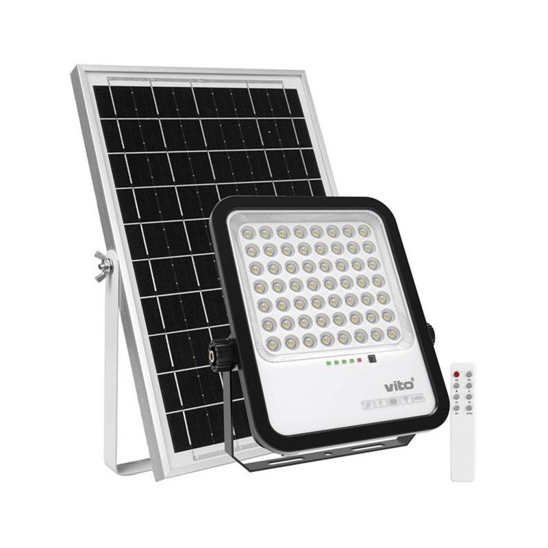 Faretto solare LED 250W 2750Lm 6000K luce fredda IP65