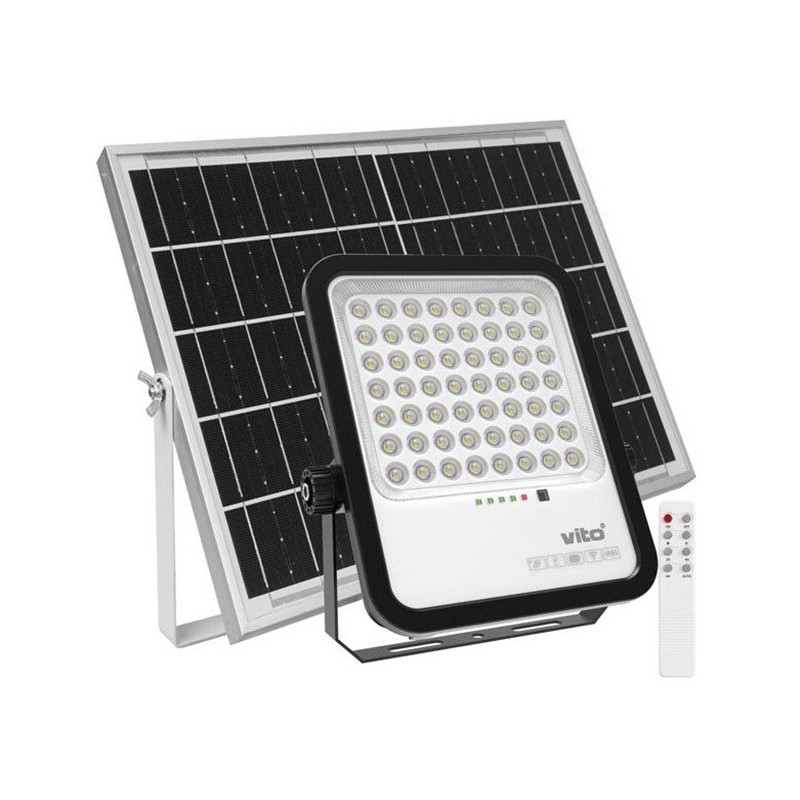 Faretto solare LED 300W 3300Lm 6000K luce fredda IP65