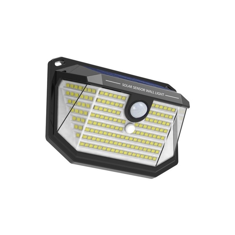 Faretto solare LED 1W 170Lm luce fredda con sensore PIR e crepuscolare