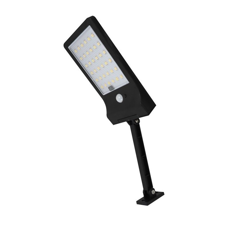 Faretto solare LED 3W 440Lm luce fredda con sensore PIR e crepuscolare