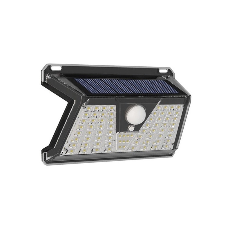 Faretto solare LED 3W 170Lm luce fredda con sensore PIR e crepuscolare