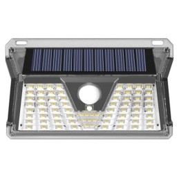 Faretto solare LED 3W 170Lm luce fredda con sensore PIR e crepuscolare