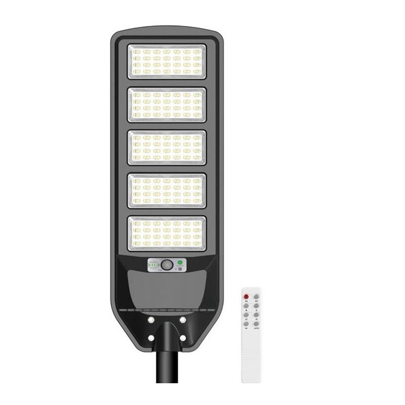 Lampione solare LED 200W 2700Lm 6000K luce fredda IP65