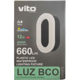 Plafoniera LED da esterno IP65 12W 660lm 4000k luce naturale
