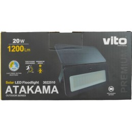 Lampada solare da esterno 20W 1200lm 3.7V 2600mAh IP65