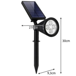 Lampada solare per esterni 2W 120lm