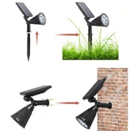 Lampada solare per esterni 2W 120lm