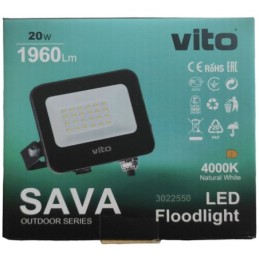 Faro LED da esterno 20W 2000lm luce naturale 4000k