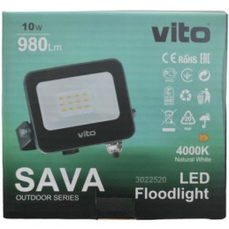 Faro LED da esterno 10W 980lm luce naturale 4000k IP65