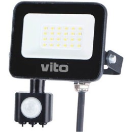 Faro LED da esterno con sensore PIR 10W 1000lm luce fredda 6000k