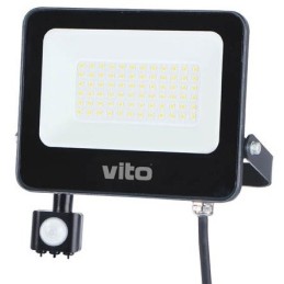 Faro LED da esterno con sensore PIR 50W 5000lm luce fredda 6000k