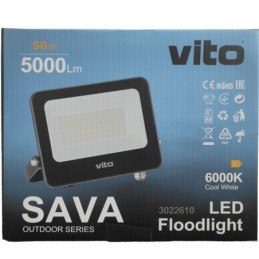Faro LED per esterni 50W 5000Lm luce fredda 6000K IP65