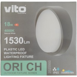 Plafoniera LED per esterni 18W 1260Lm 4000K bianco naturale IP65 Φ220x69mm