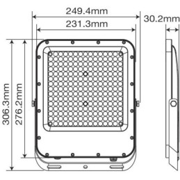 Faro LED 150W 18000Lm 6000K bianco freddo IP65