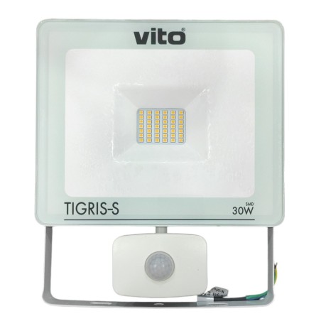 Faretto LED da esterno con sensore di movimento 30W 3000k luce calda