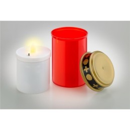 Lumino rosso a LED bianco caldo 2xAA IP44