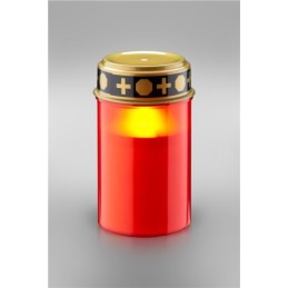 Lumino rosso a LED bianco caldo 2xAA IP44