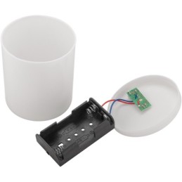 Lumino rosso a LED bianco caldo 2xAA IP44