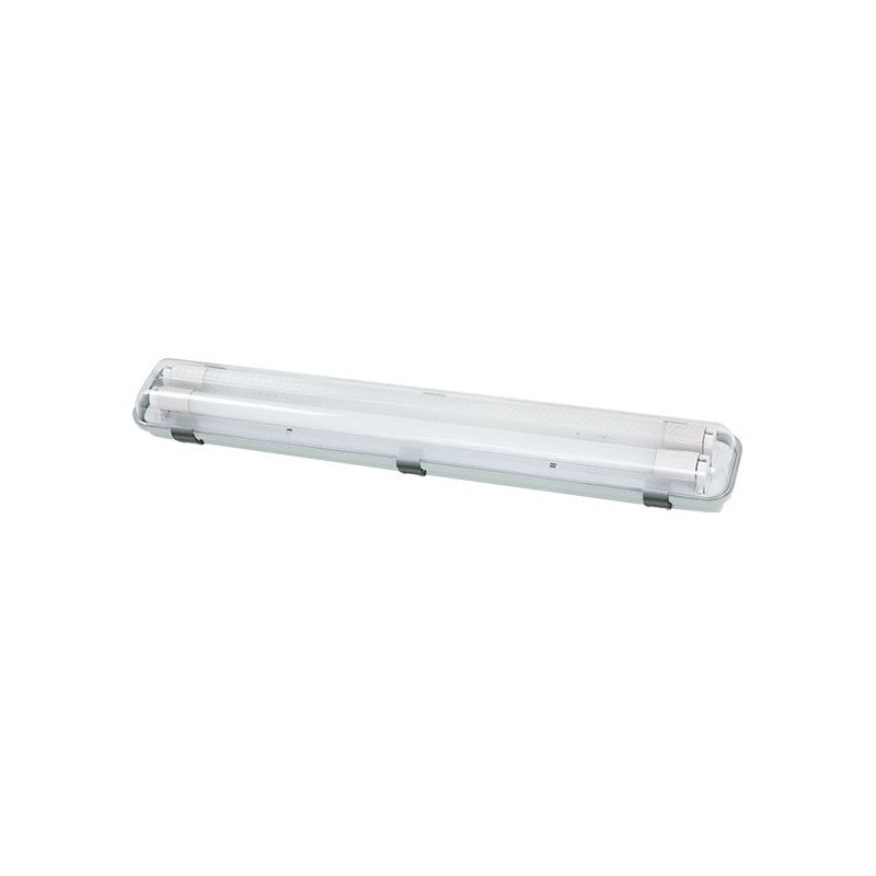 Plafoniera per tubo LED 2x60cm IP65