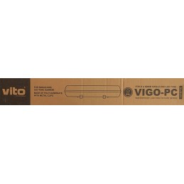 Plafoniera per tubo LED 2x60cm IP65