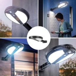 Lampada LED solare 6W 500lm 4500K con sensore di movimento luce bianca