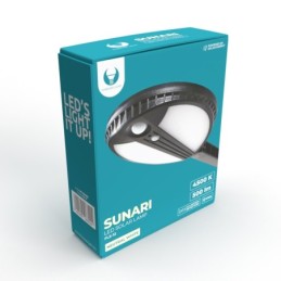 Lampada LED solare 6W 500lm 4500K con sensore di movimento luce bianca