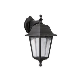 Applique da esterno BERGAMO-W E27 IP44 in plastica 200x340 mm (nera)